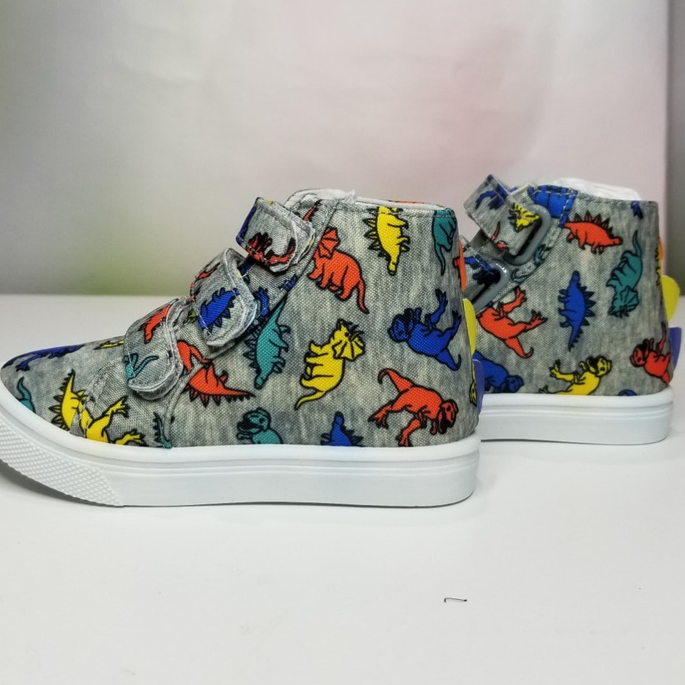 Toddlers Light Up 3 D Dinosaur Hi Top Shoes Size 7 Brand New